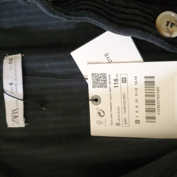 Zara Black Corduroy Romper - Picture 5 of 6
